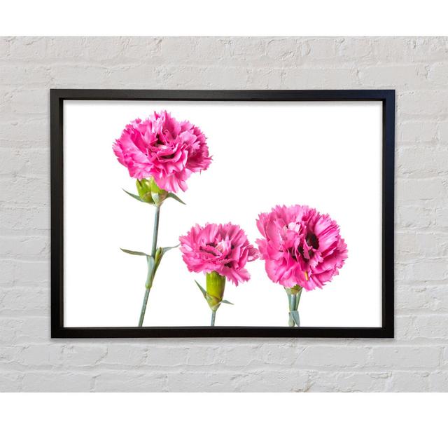 Pink Flowers Standing Up - Print Ebern Designs Size: 84.1cm H x 118.9cm W x 3.3cm D on Productcaster.