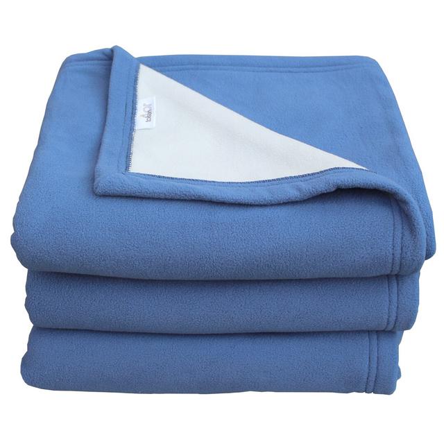 Polyester Blanket Symple Stuff Colour: Petrol Blue, Size: 180cm x 220cm on Productcaster.