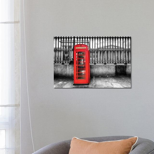 Telephone Booth At The British Museum by Susanne Kremer - Gallery-Wrapped Canvas Giclée on Canvas Ebern Designs Format: Canvas, Size: 45.72cm H x 66.0 on Productcaster.