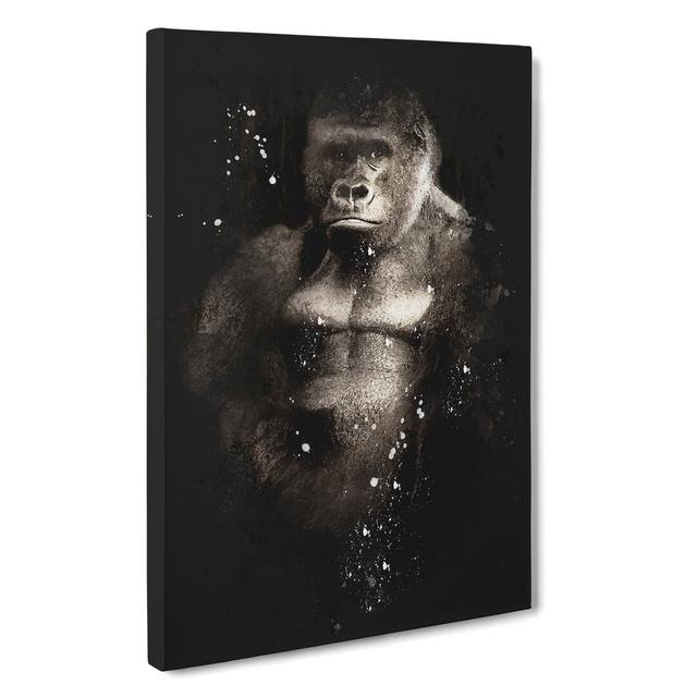 Silverback Gorilla Vol.2 - Wrapped Canvas Graphic Art East Urban Home Size: 60cm H x 40cm W x 3cm D on Productcaster.