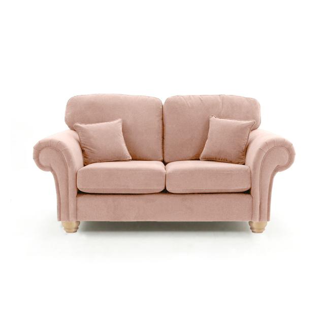 Foreston 2 Seater Velvet Sofa Rosdorf Park Seating Capacity: 1, Upholstery Colour: Blush on Productcaster.