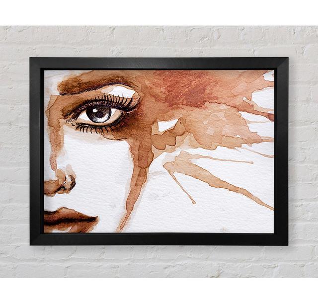 Watercolour Sepia Face - Print Bright Star Size: 42cm H x 59.7cm W x 3.4cm D on Productcaster.