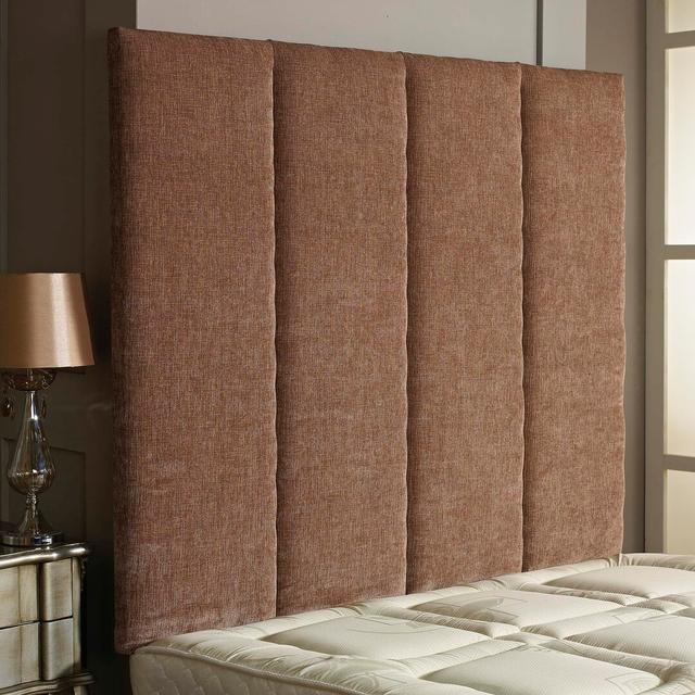 Upholstered Headboard Home deco centre Upholstery: Sand Chenille, Size: 91cm H x 91cm W x 5cm D on Productcaster.