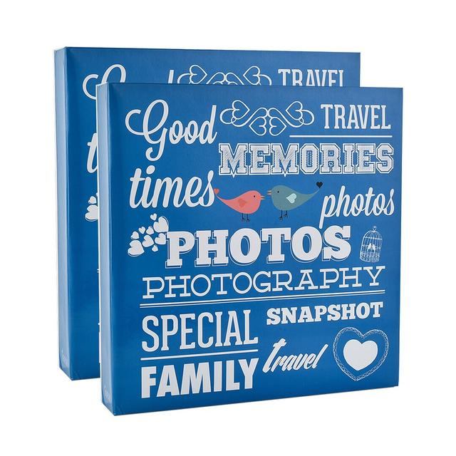 Large Picture Book Binder (Set of 2) Happy Larry Colour: Blue on Productcaster.