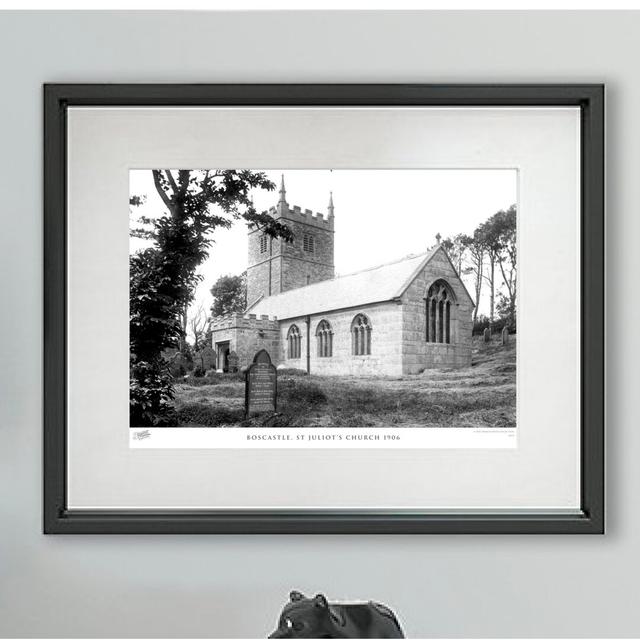 'Boscastle, St Juliots Church 1906' - Picture Frame Photograph Print on Paper The Francis Frith Collection Size: 45cm H x 60cm W x 2.3cm D on Productcaster.