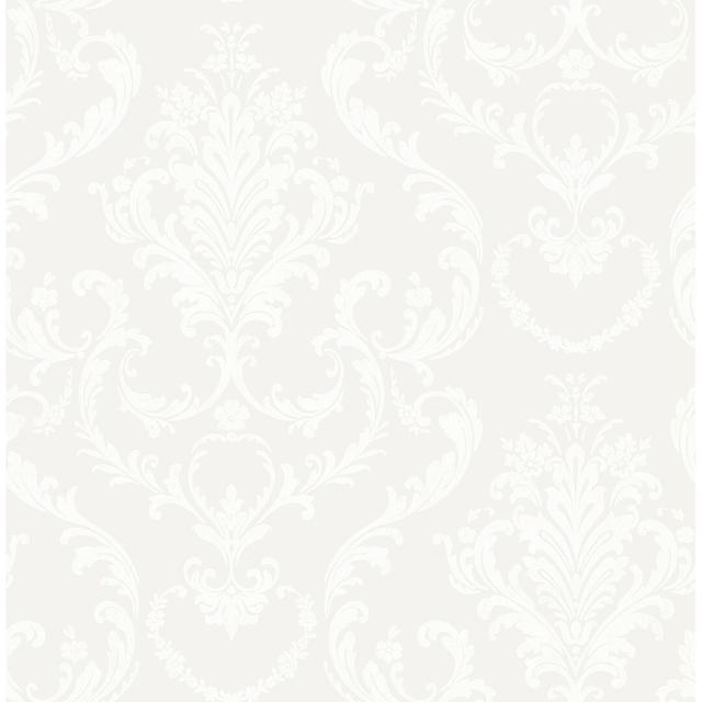 Bailor 10m x 53cm Wallpaper Roll Astoria Grand Colour: White on Productcaster.