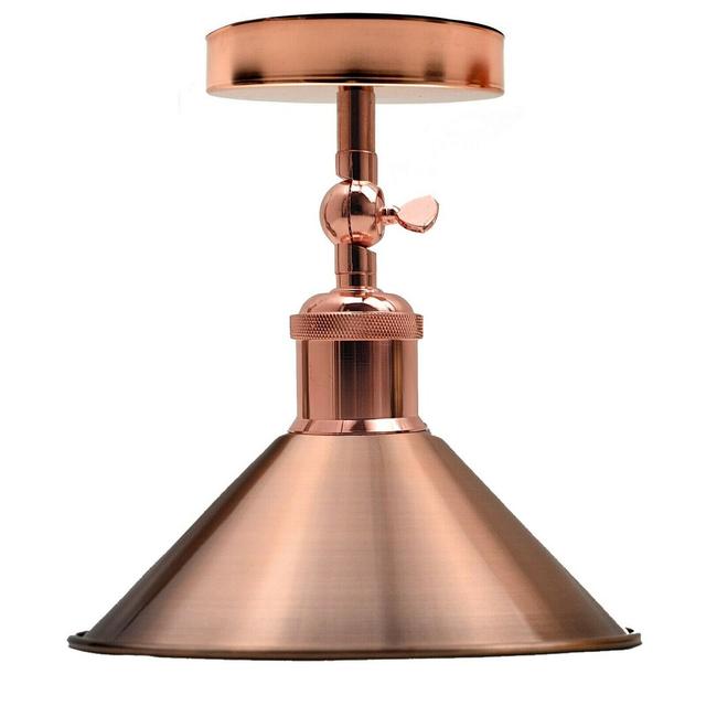 Boling Semi Flush Mount Borough Wharf Fixture Finish: Copper on Productcaster.