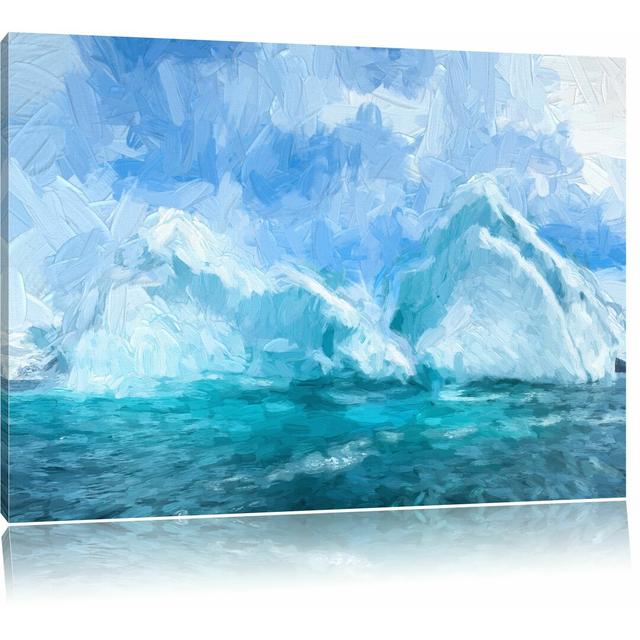 Leinwandbild "Schnee und Eis der Antarktisinseln", Grafikdruck East Urban Home Größe: 40 cm H x 60 cm B on Productcaster.