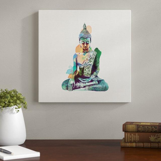 'Jade Buddha' by Summer Thornton - Painting Print on Paper East Urban Home Mount Colour: Yellow on Productcaster.