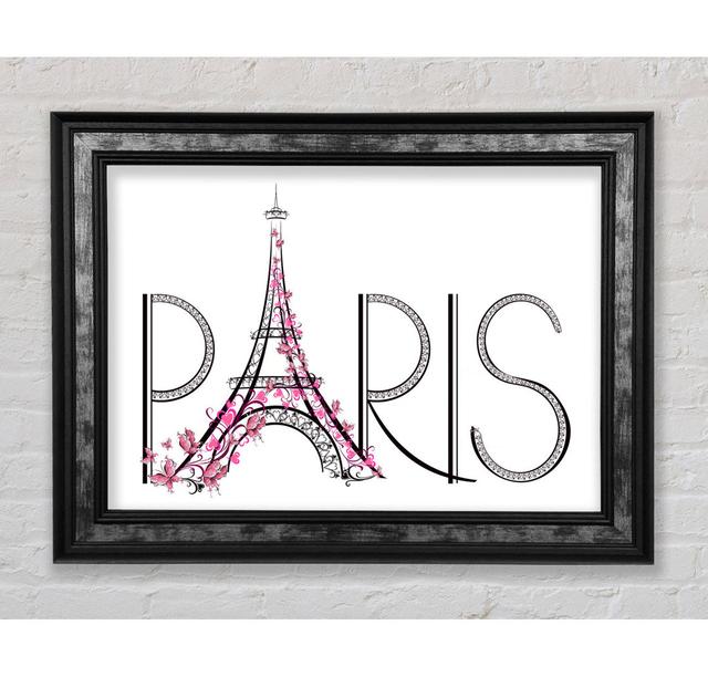 Eiffel Tower Chic 9 - Single Picture Frame Art Prints Mercer41 Size: 29.7cm H x 42cm W x 8cm D on Productcaster.