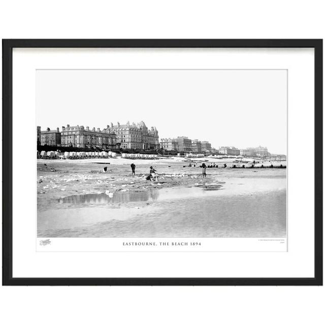 Eastbourne, The Beach 1894 by Francis Frith - Single Picture Frame Print The Francis Frith Collection Size: 60cm H x 80cm W x 2.3cm D on Productcaster.