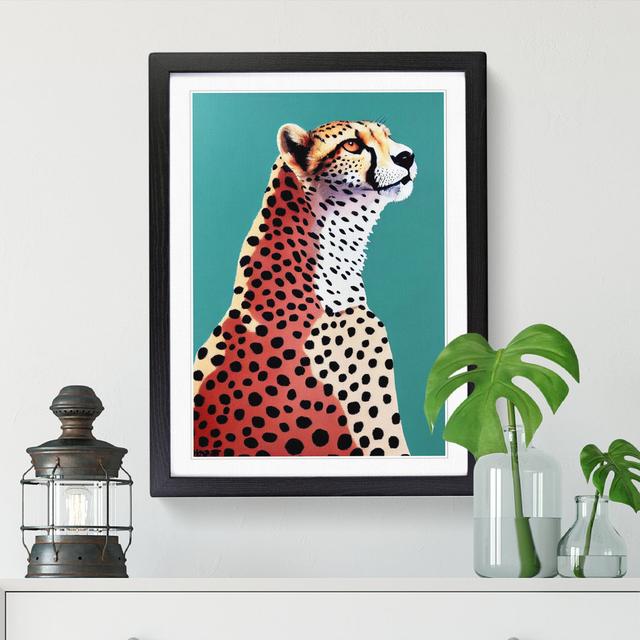 Cheetah Design - Picture Frame Print Latitude Vive Size: 46cm H x 34cm W x 2cm D, Format: Oak Framed on Productcaster.