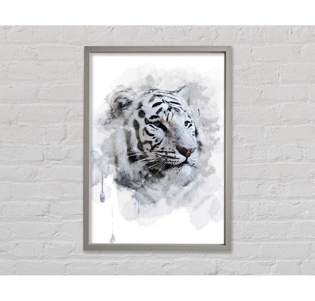 White Tiger Blue Eyes - Print Bright Star Size: 141.4cm H x 100cm W x 3.3cm D on Productcaster.