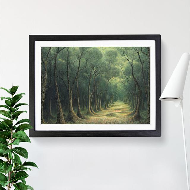 Path of the Forest - Single Picture Frame Graphic Art Alpen Home Frame Colour: Black Framed, Size: 46cm H x 64cm W x 2cm D on Productcaster.