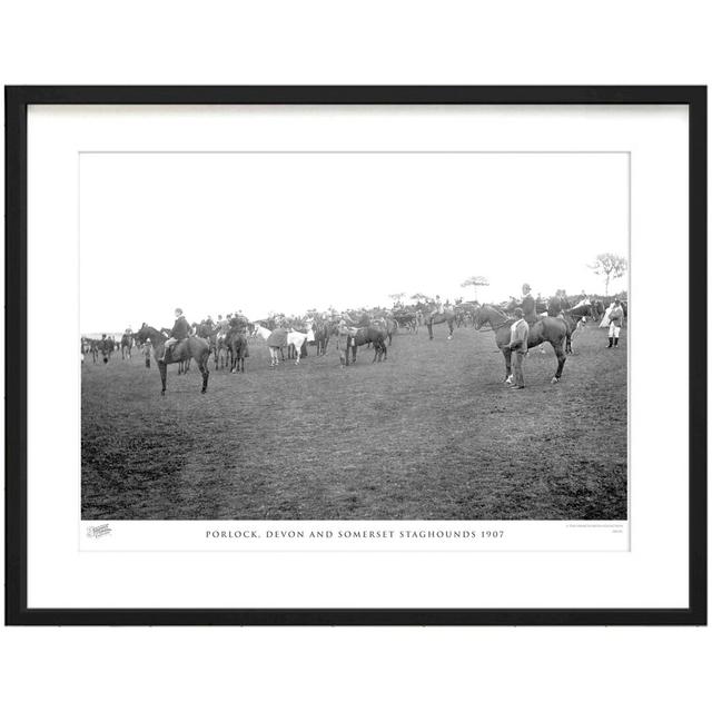 Porlock, Devon And Somerset Staghounds 1907 - Single Picture Frame Print The Francis Frith Collection Size: 28cm H x 36cm W x 2.3cm D on Productcaster.