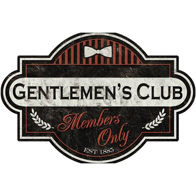 Gentlemens Club Maturi Size: 61cm H x 91cm W x 3.8cm D on Productcaster.