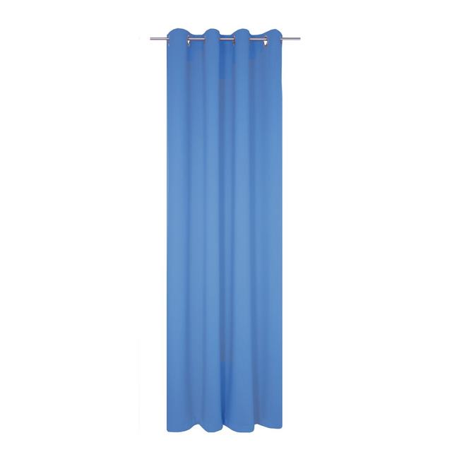 Torquay Polyester Semi Sheer No Curtain Pair (Set of 2) Ebern Designs Colour: Blue, Size: 145cm Width x 150cm Drop on Productcaster.