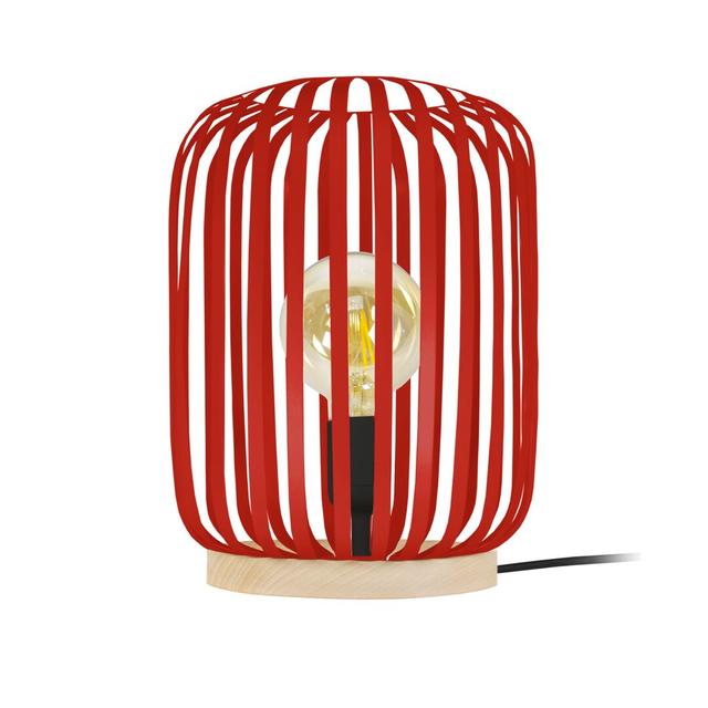 Formia Metal Novelty Lamp Ebern Designs Shade Colour: Red on Productcaster.