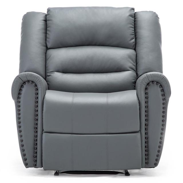 Kade Manual Recliner Latitude Run Upholstery Colour: Grey on Productcaster.