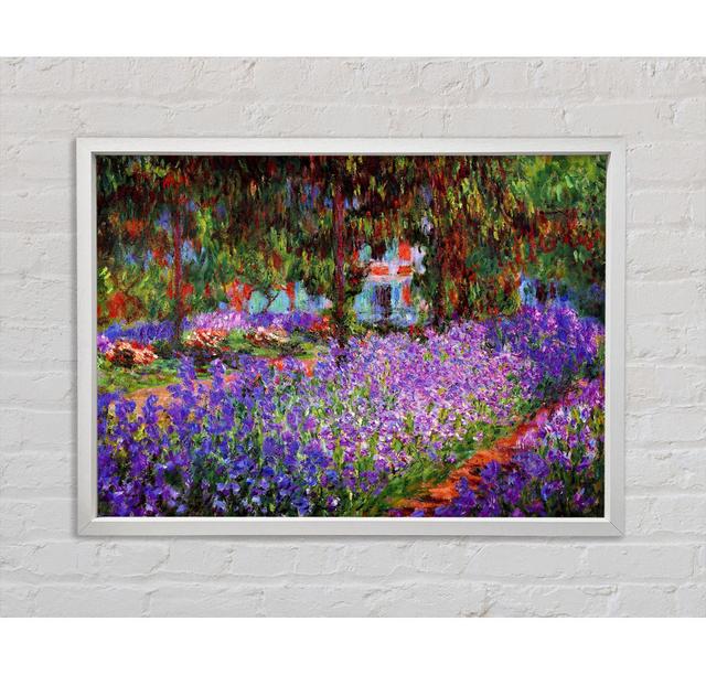 Monet Garden In Giverny - Print Rosalind Wheeler Size: 84.1cm H x 118.9cm W x 3.3cm D on Productcaster.