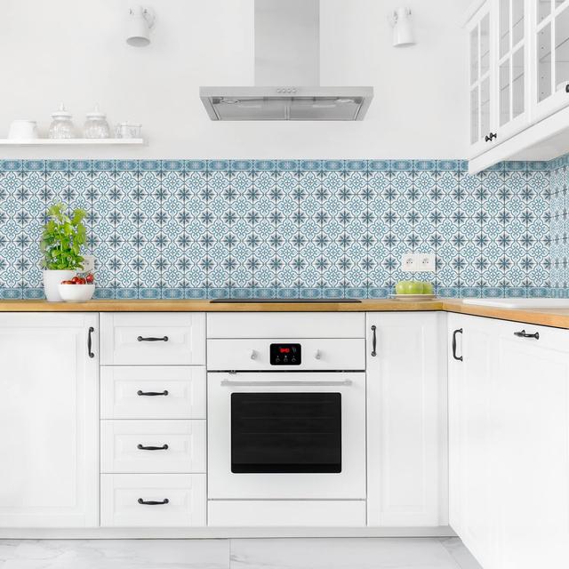 Cumberbatch 90 x 100cm PVC Tile Latitude Vive Colour: Blue on Productcaster.