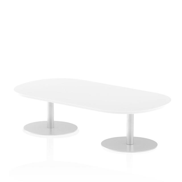 Libbe Racetrack Conference Table 17 Stories Top Finish: White, Size: 47.5cm H x 180cm W x 100cm D on Productcaster.