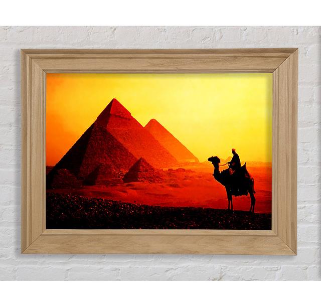 Camel Pyramid Ride Framed Print Bright Star Size: 59.7cm H x 84.1cm W on Productcaster.