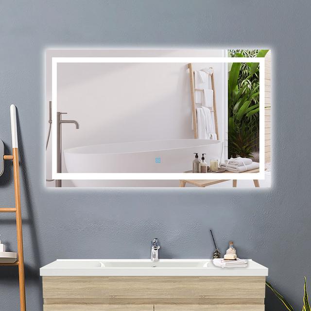 Barrucco Rectangle Mirror Brayden Studio Size: 60cm x 100cm on Productcaster.