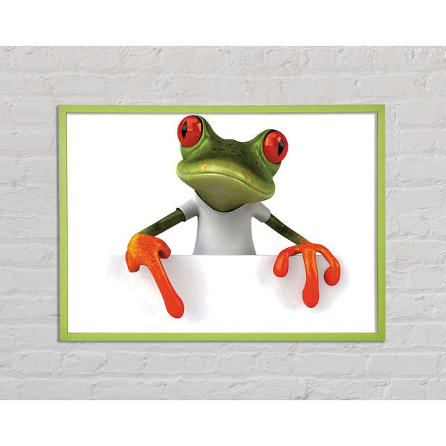 Frog What - Single Picture Frame Art Prints Maturi Size: 21cm H x 29.7cm W x 2cm D on Productcaster.