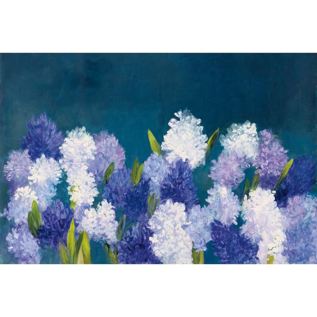 Bold Hyacinth Crop by Julia Purinton - Wrapped Canvas Painting Marlow Home Co. Size: 30cm H x 46cm W x 3.8cm D on Productcaster.