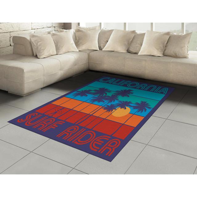 Hollard Flatweave Blue/Orange/Red Rug Pergo Classics Rug Size: Rectangle 120 x 180cm on Productcaster.