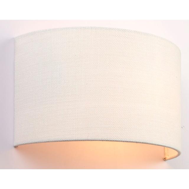 Paige 1 - Light Dimmable Fabric Flush Mounted Sconce Zipcode Design Shade Colour: Vintage White on Productcaster.