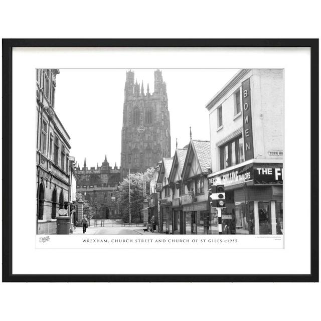 'Wrexham, Church Street and Church of St Giles C1955' by Francis Frith - Picture Frame Photograph Print on Paper The Francis Frith Collection Size: 28 on Productcaster.