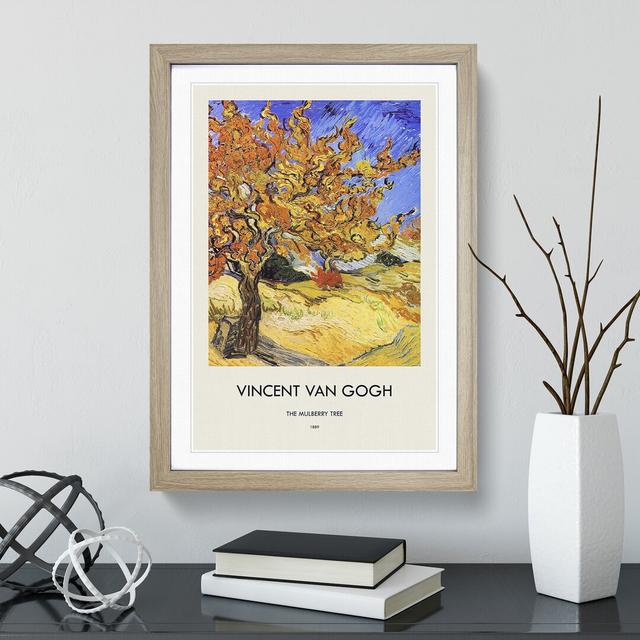 Mulberry Tree by Vincent Van Gogh - Picture Frame Painting East Urban Home Frame Option: Oak, Size: 65cm H x 48cm W x 2cm D on Productcaster.