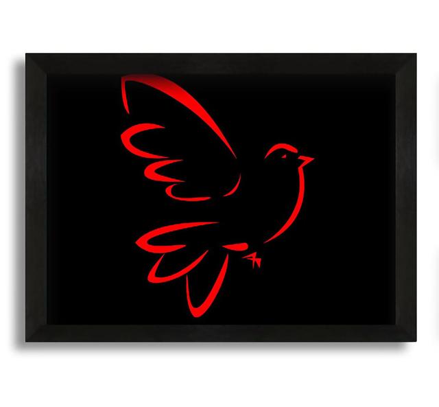 Red Bird - Picture Frame Graphic Art on Canvas ClassicLiving Size: 30cm H x 42cm W x 10cm D on Productcaster.