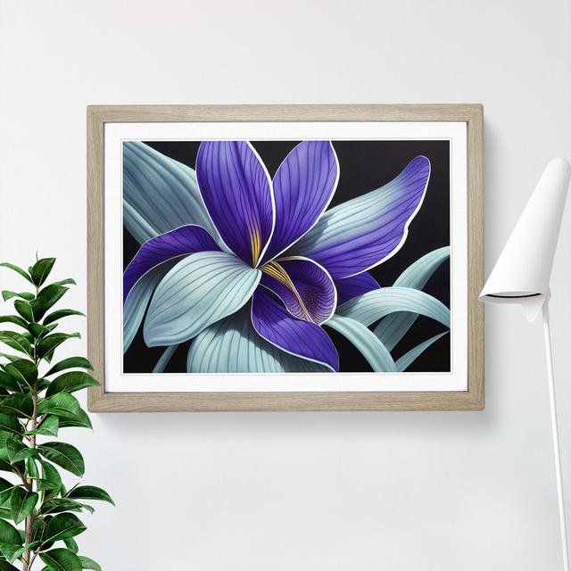 Otherworldly Flower Vol.4 - Picture Frame Graphic Art 17 Stories Size: 34cm H x 46cm W x 2cm D, Frame Colour: Oak on Productcaster.