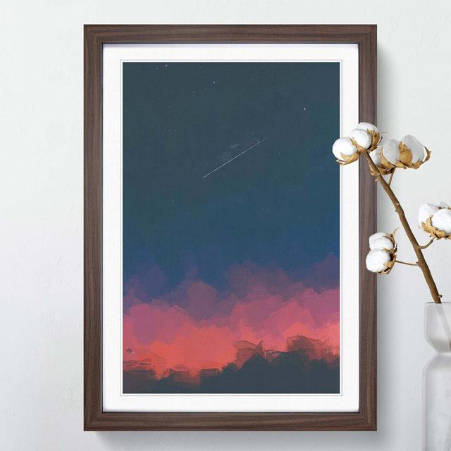 Shooting Star over Mexico in Abstract - Picture Frame Graphic Art Print East Urban Home Format: Walnut, Size: 76cm H x 50cm W x 2cm D on Productcaster.