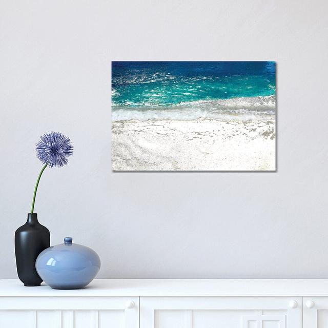 Funky Water - Print Highland Dunes Format: Wrapped Canvas, Size: 30.48cm H x 45.72cm W x 1.91cm D on Productcaster.