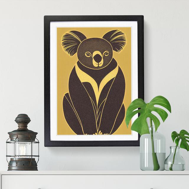 Knollwood Koala Bear Deco - Wrapped Canvas Print Alpen Home Frame Option: Black, Size: 64cm H x 46cm W x 2cm D on Productcaster.