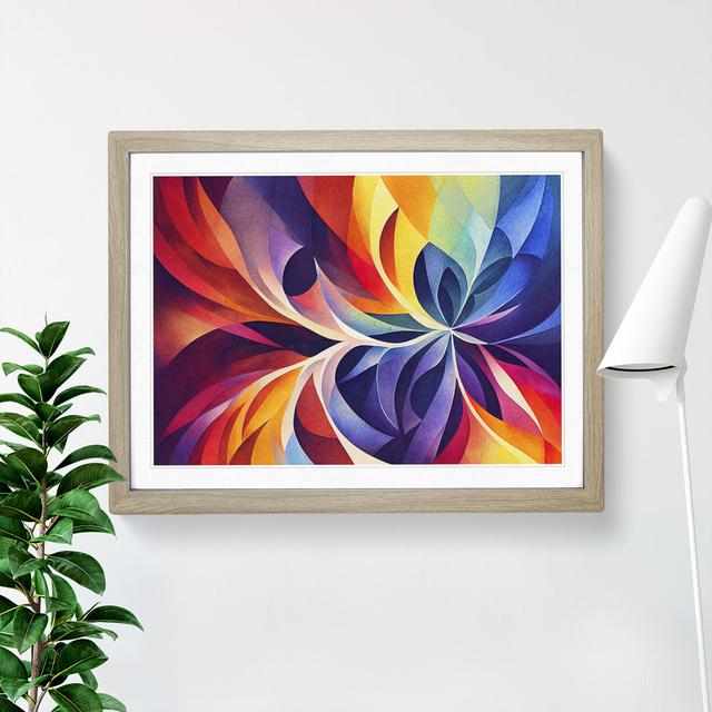 Fractal Abstract Vol.1 - Single Picture Frame Print 17 Stories Size: 25cm H x 34cm W x 2cm D, Frame Colour: Oak Framed on Productcaster.