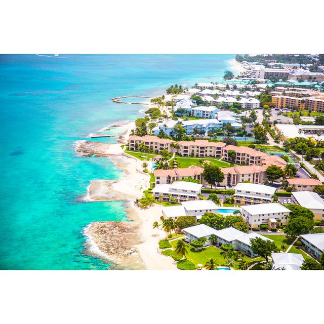 Aerial View Of Coastline by JodiJacobson - No Frame Art Prints on Canvas House of Hampton Size: 50cm H x 75cm W on Productcaster.