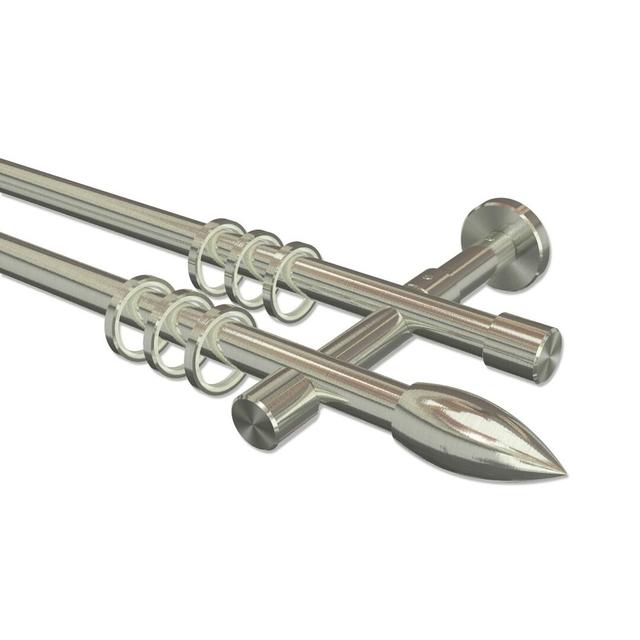 Midlothian Curtain Pole Set Symple Stuff Size: 5cm H x 200cm W x 15cm D on Productcaster.