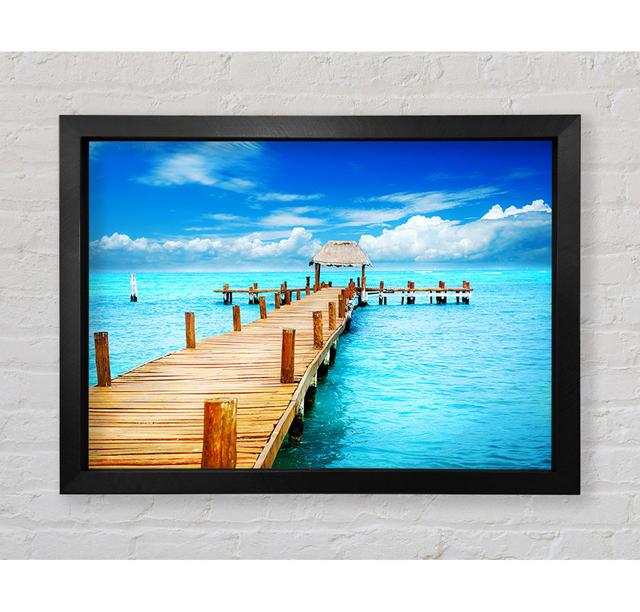 Honeymooners Paradise Framed Print House of Hampton Size: 42.1cm H x 59.7cm W x 3.4cm D, Format: Black Framed Paper on Productcaster.