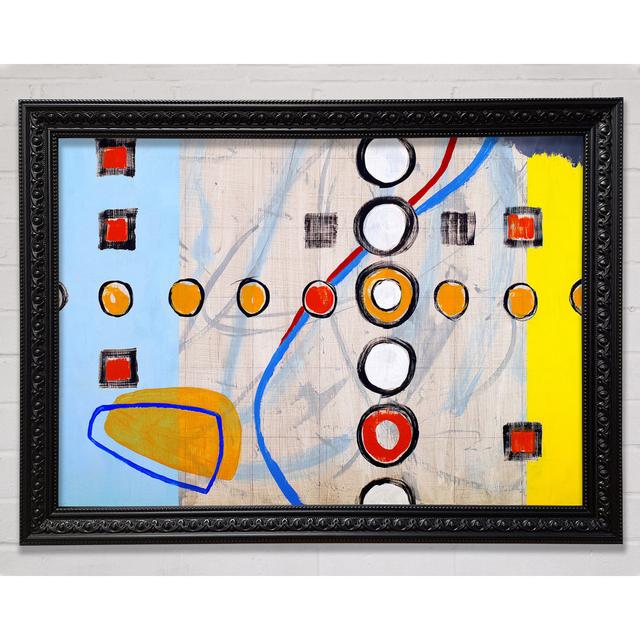 All Circles And Squares - Single Picture Frame Art Prints Bright Star Size: 21cm H x 29.7cm W on Productcaster.