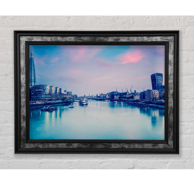 Over The Iconic Thames - Single Picture Frame Art Prints Union Rustic Size: 21cm H x 42cm W x 8cm D on Productcaster.