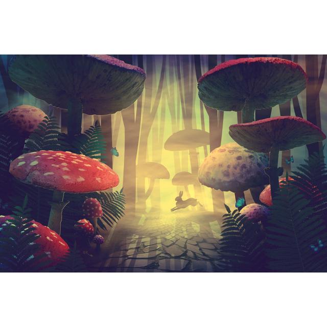 Lawtun Wonderland Forest - Wrapped Canvas Print Brambly Cottage Size: 51cm H x 76cm W x 3.8cm D on Productcaster.