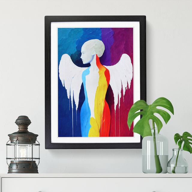 Angel Palette Knife Vol.2 Maturi Format: Black Framed, Size: 46cm H x 34cm W x 2cm D on Productcaster.