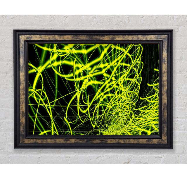 Lime Green Maze - Single Picture Frame Art Prints Bright Star Size: 29.7cm H x 42cm W x 8cm D on Productcaster.