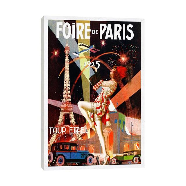 Foire De Paris - Print Corrigan Studio Size: 101.6cm H x 66.04cm W x 3.81cm D, Format: White Framed on Productcaster.