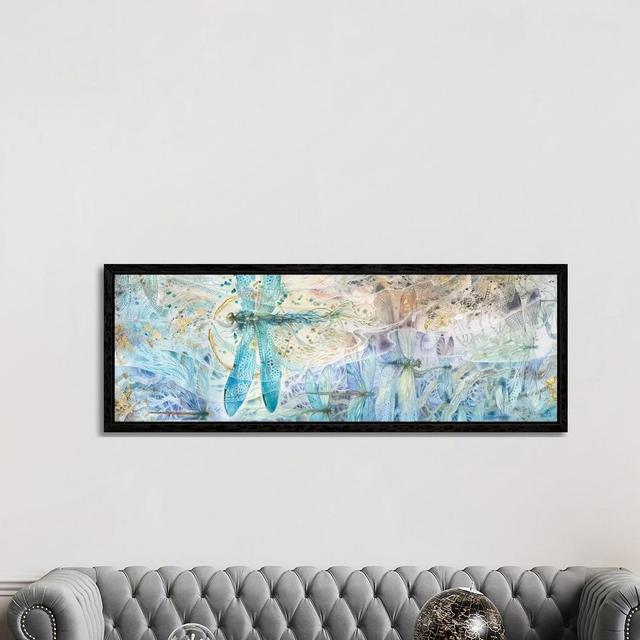 Against the Flow by Stephanie Law - Panoramic Painting Print on Canvas Ebern Designs Size: 50.8cm H x 152.4cm W x 3.81cm D, Format: Black Framed on Productcaster.